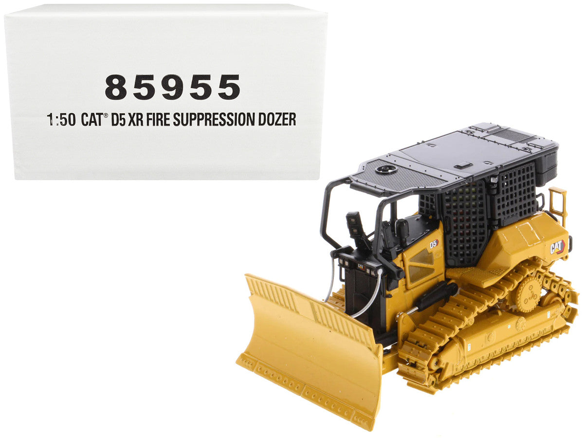 CAT Caterpillar D5 XR Fire Suppression Track Type Dozer Yellow "High Line" Series 1/50 Diecast Model by Diecast Masters by Diecast Masters