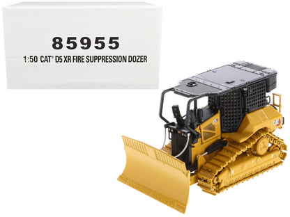 CAT Caterpillar D5 XR Fire Suppression Track Type Dozer Yellow "High Line" Series 1/50 Diecast Model by Diecast Masters by Diecast Masters