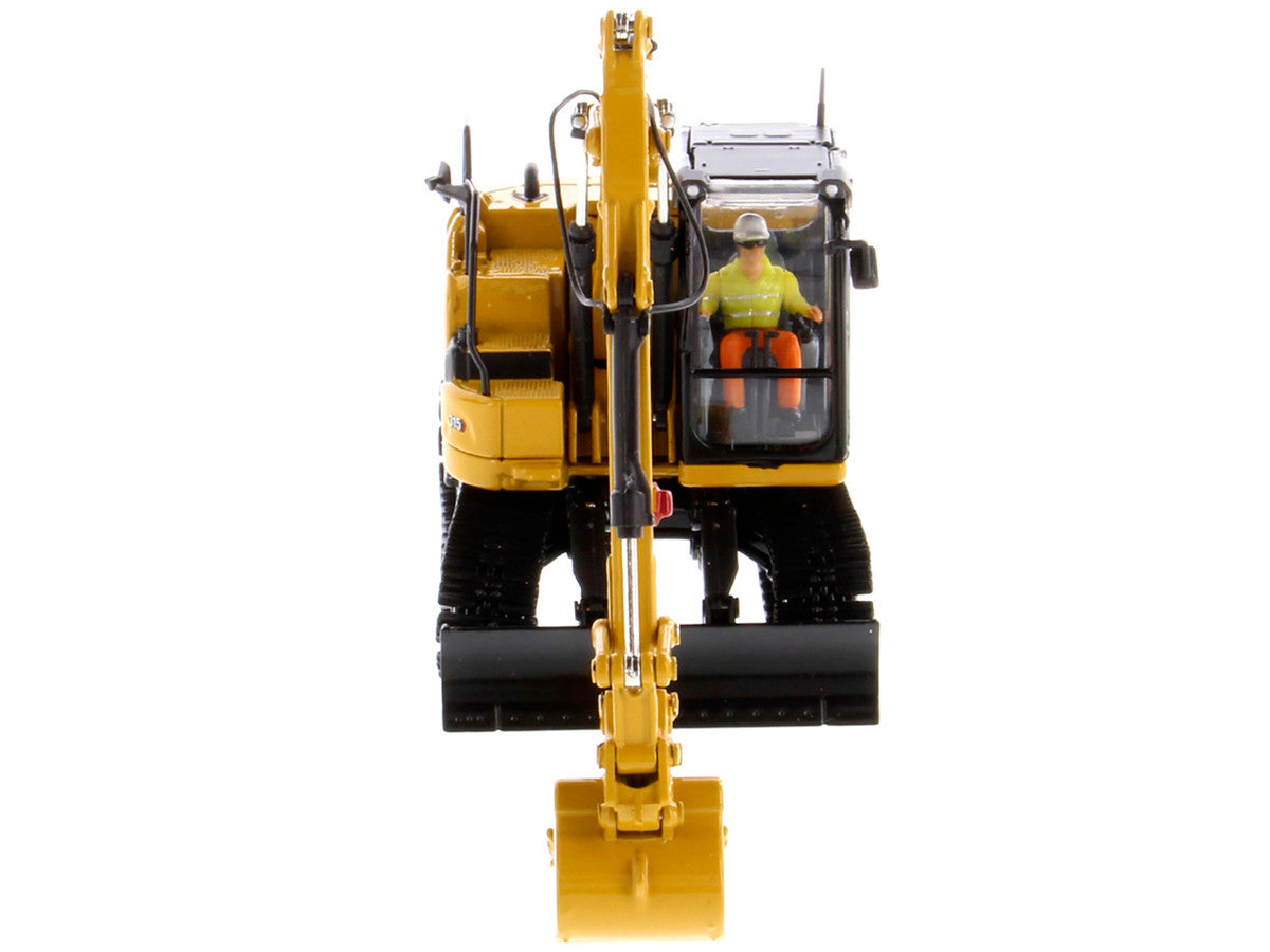CAT Caterpillar 315 Track Type Hydraulic Excavator Yellow with Operator "High Line" Series 1/50 Diecast Model by Diecast Masters by Diecast Masters