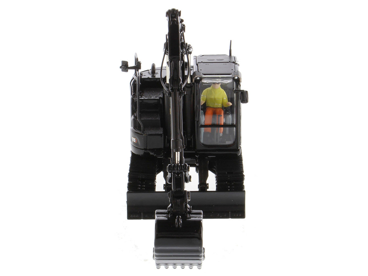 CAT Caterpillar 315 Track Type Hydraulic Excavator Special Black Finish with Operator "High Line" Series 1/50 Diecast Model by Diecast Masters by Diecast Masters
