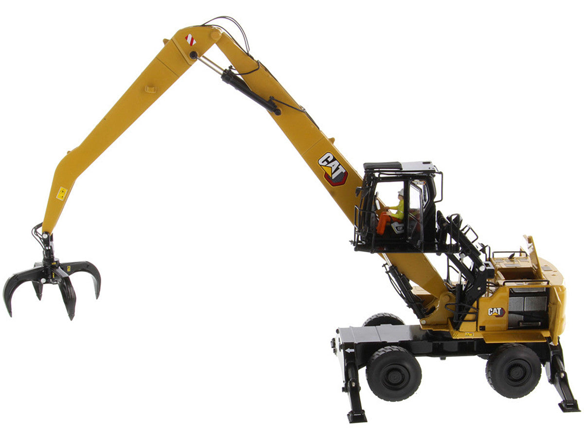 CAT Caterpillar MH3040 Wheel Material Handler with Operator "High Line Series" 1/50 Diecast Model by Diecast Masters by Diecast Masters