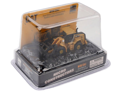 CAT Caterpillar 950M Wheel Loader (Log Fork Version) Yellow "Micro-Constructor" Series Diecast Model by Diecast Masters by Diecast Masters