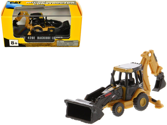 CAT Caterpillar 420E Backhoe Loader Yellow "Micro-Constructor" Series Diecast Model by Diecast Masters by Diecast Masters