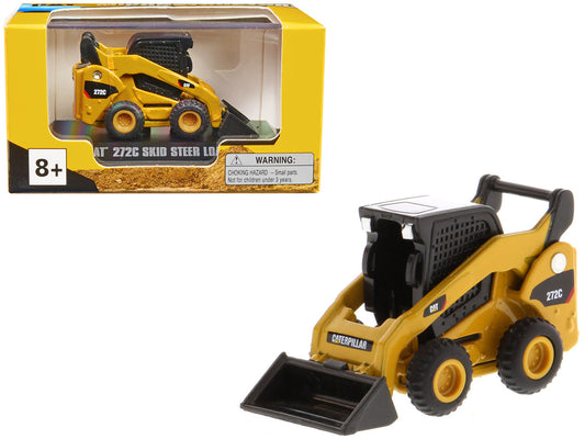 CAT Caterpillar 272C Skid Steer Loader Yellow "Micro-Constructor" Series Diecast Model by Diecast Masters by Diecast Masters