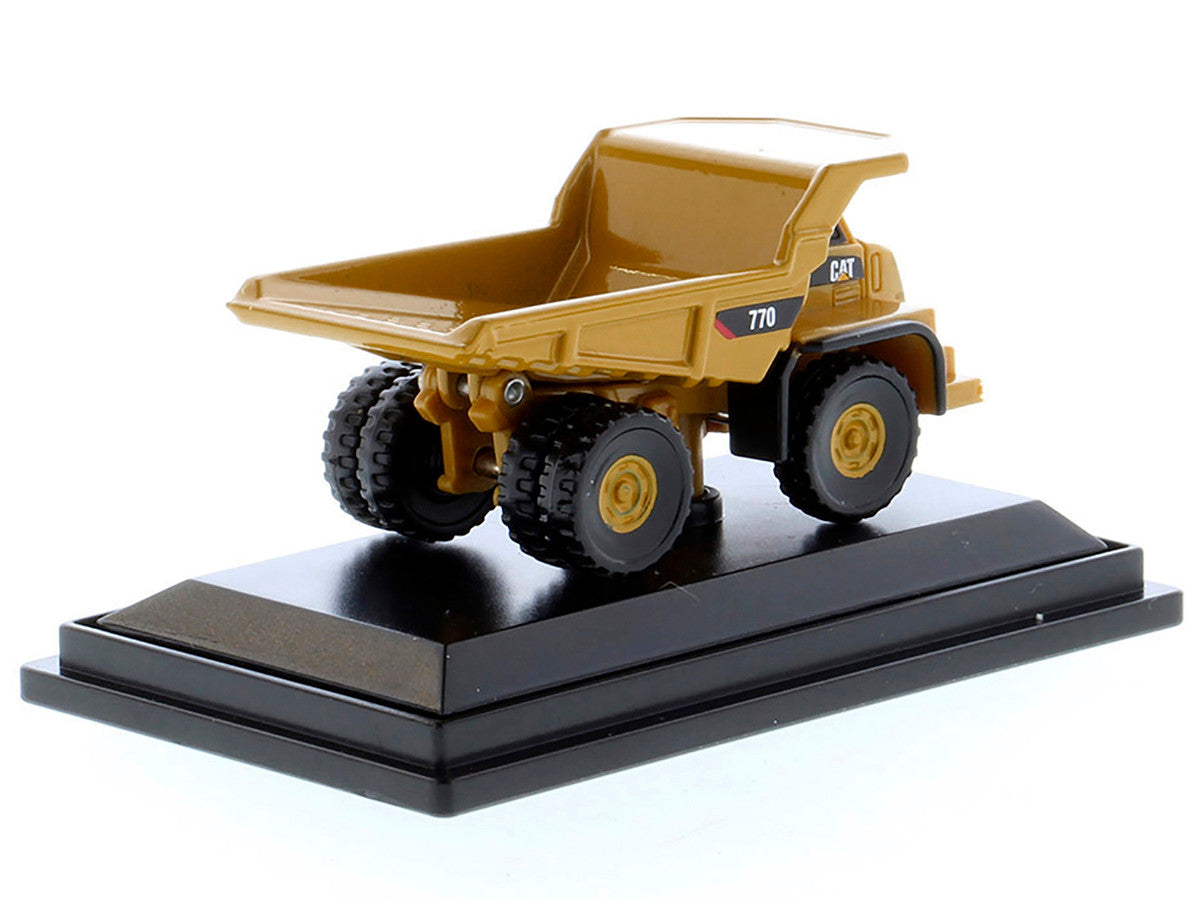 CAT Caterpillar 770 Off–Highway Truck Yellow "Micro-Constructor" Series Diecast Model by Diecast Masters by Diecast Masters
