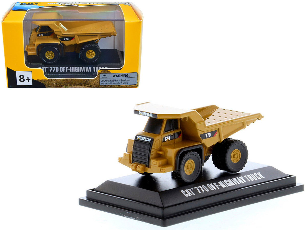 CAT Caterpillar 770 Off–Highway Truck Yellow "Micro-Constructor" Series Diecast Model by Diecast Masters by Diecast Masters