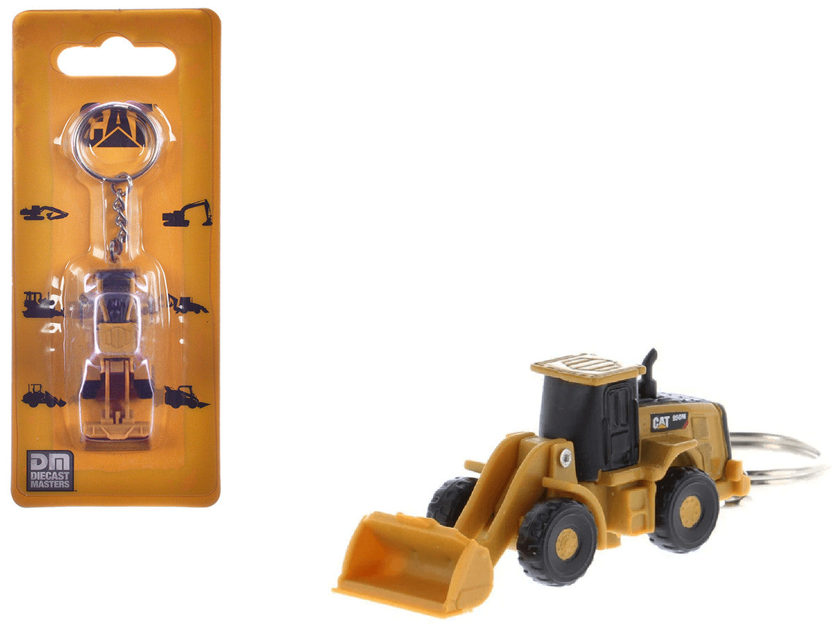 CAT Caterpillar 950M Wheel Loader Keychain Yellow Diecast Model by Diecast Masters by Diecast Masters