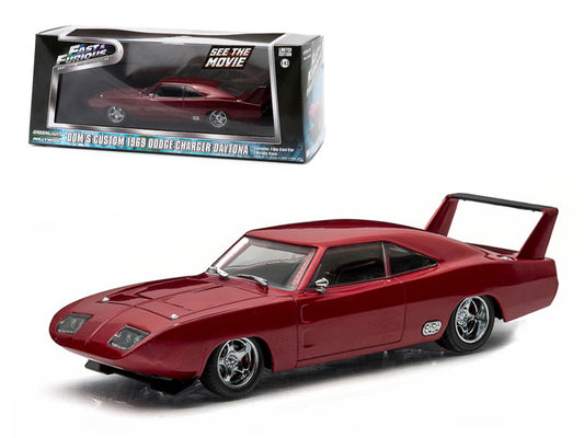 Dom's 1969 Dodge Charger Daytona Maroon "Fast and Furious 6" Movie (2013) 1/43 Diecast Model Car by Greenlight by Greenlight