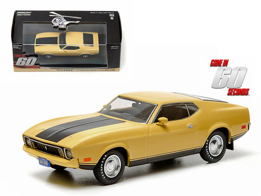 1973 Ford Mustang Mach 1 Yellow "Eleanor" "Gone in Sixty Seconds" Movie (1974) 1/43 Diecast Model Car by Greenlight by Greenlight