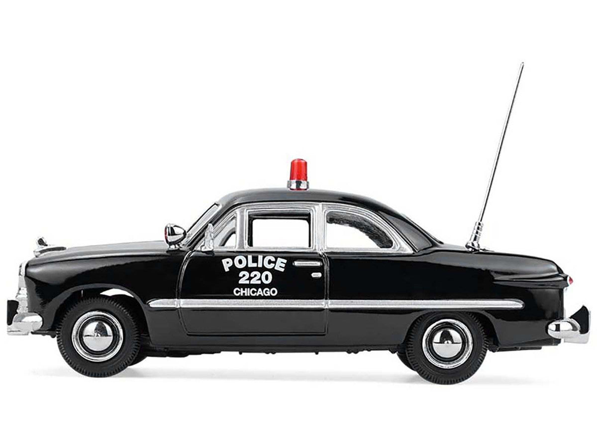 1949 Ford Custom Police Car "Chicago Police Department" Black 1/64 Diecast Model Car by Greenlight by Greenlight