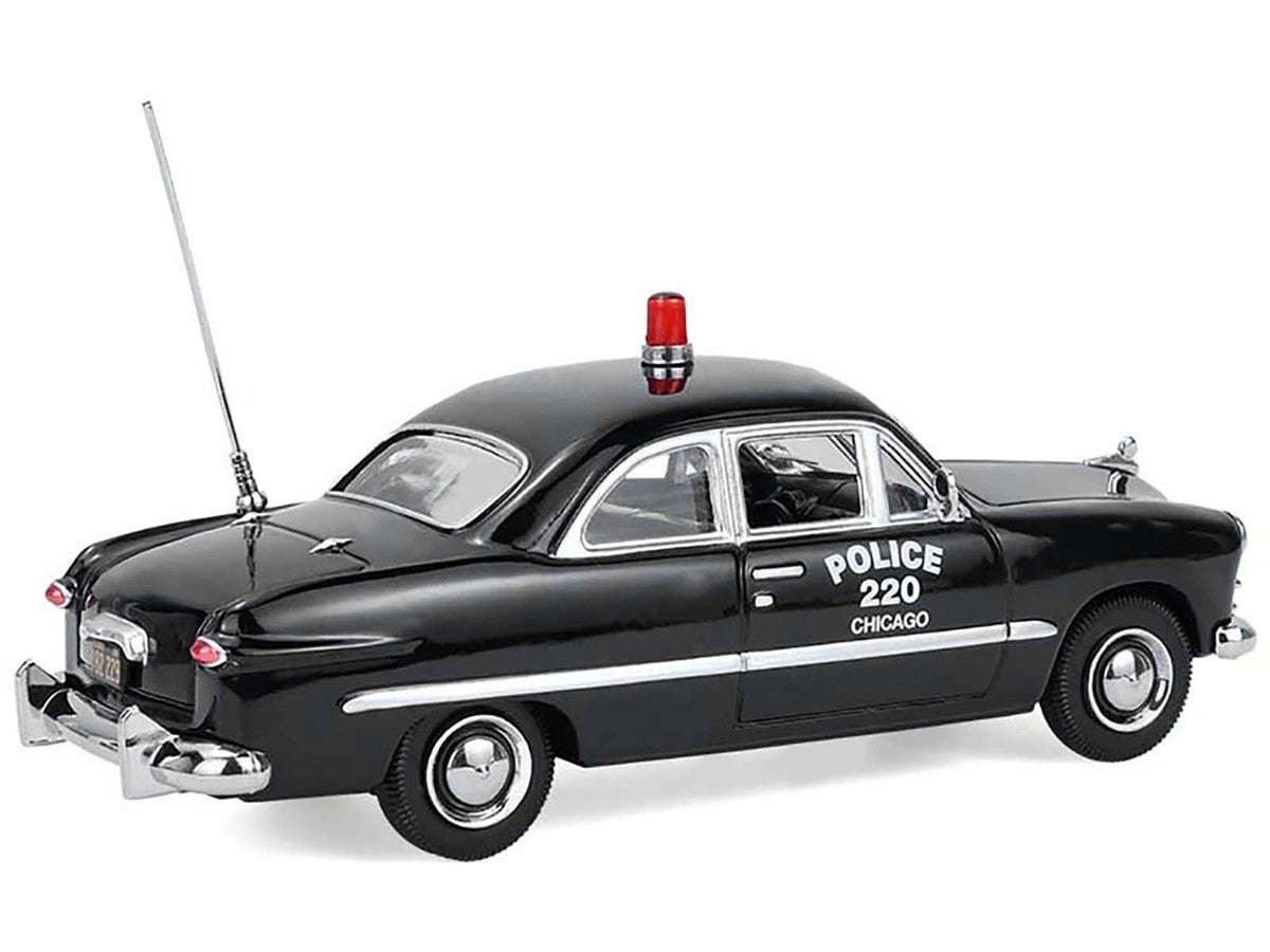 1949 Ford Custom Police Car "Chicago Police Department" Black 1/64 Diecast Model Car by Greenlight by Greenlight