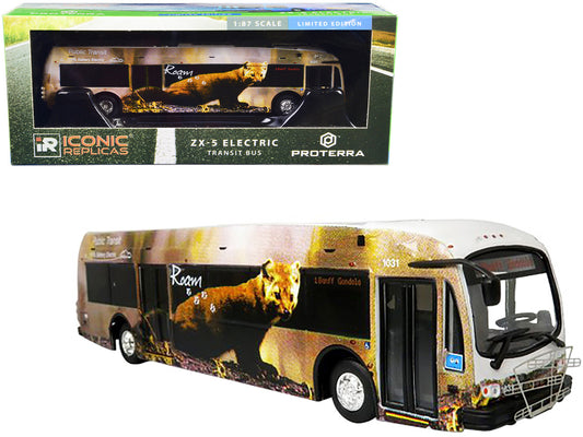 Proterra ZX5 Electric Transit Bus "Roam Transit" "1 Banff Gondola" 1/87 (HO) Diecast Model by Iconic Replicas by Iconic Replicas