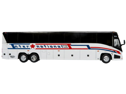 MCI J4500 Coach Bus "International Stage Lines" White "The Bus & Motorcoach Collection" Limited Edition to 504 pieces Worldwide 1/87 (HO) Diecast Model by Iconic Replicas by Iconic Replicas