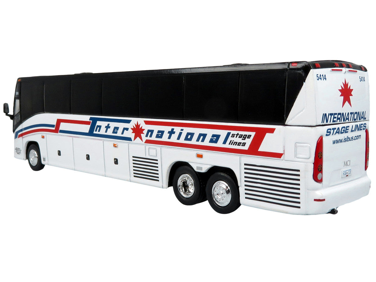 MCI J4500 Coach Bus "International Stage Lines" White "The Bus & Motorcoach Collection" Limited Edition to 504 pieces Worldwide 1/87 (HO) Diecast Model by Iconic Replicas by Iconic Replicas