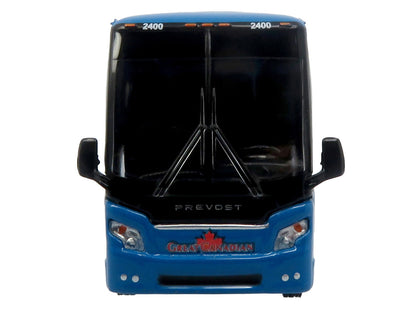 Prevost H3-45 Coach Bus "Great Canadian Coaches" Blue with Graphics Limited Edition 1/87 (HO) Diecast Model by Iconic Replicas by Iconic Replicas