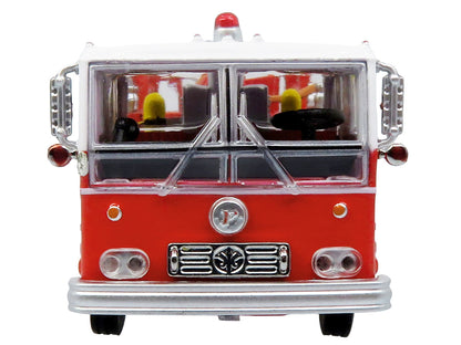 1974 Ward LaFrance Fire Engine "San Francisco Fire Department – Engine 31" Red with White Top "5 Alarm" Series Limited Edition 1/87 (HO) Diecast Model by Iconic Replicas by Iconic Replicas