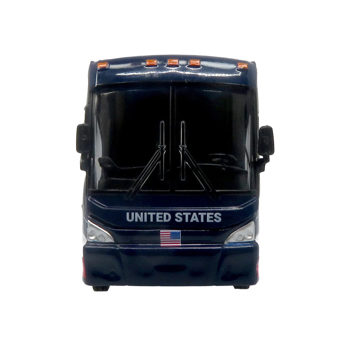 MCI J4500 Coach Bus "United States National Soccer Team" Dark Blue with Graphics "International Federation of the Global Game" Series Limited Edition to 504 pieces Worldwide 1/87 (HO) Diecast Model by Iconic Replicas by Iconic Replicas