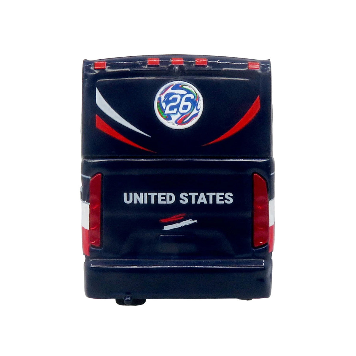 MCI J4500 Coach Bus "United States National Soccer Team" Dark Blue with Graphics "International Federation of the Global Game" Series Limited Edition to 504 pieces Worldwide 1/87 (HO) Diecast Model by Iconic Replicas by Iconic Replicas