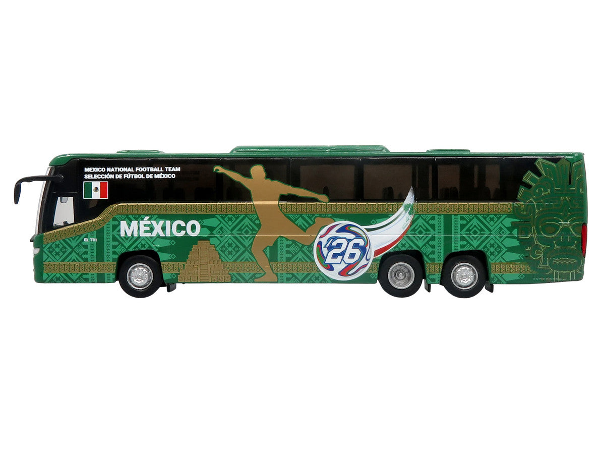 Scania Touring HD Coach Bus "Mexico National Football Team" Green with Graphics "International Federation of the Global Game" Series Limited Edition to 504 pieces Worldwide 1/87 (HO) Diecast Model by Iconic Replicas by Iconic Replicas