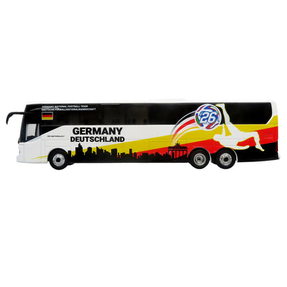 Daimler Tourrider Coach Bus "Germany National Football Team" White with Graphics "International Federation of the Global Game" Series Limited Edition to 504 pieces Worldwide 1/87 (HO) Diecast Model by Iconic Replicas by Iconic Replicas