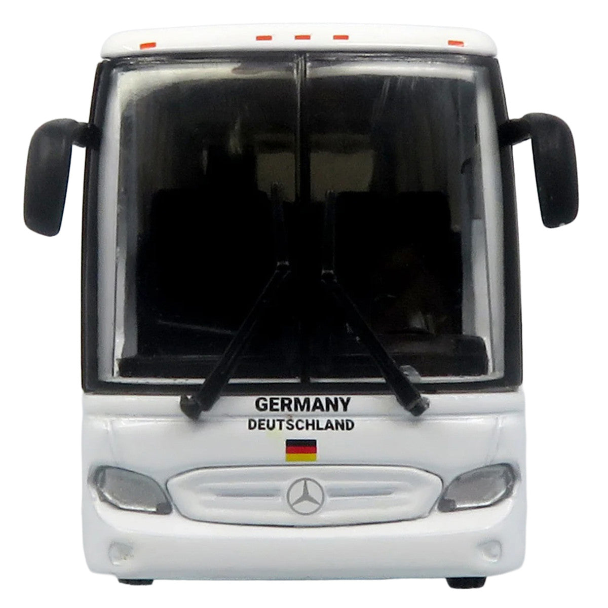 Daimler Tourrider Coach Bus "Germany National Football Team" White with Graphics "International Federation of the Global Game" Series Limited Edition to 504 pieces Worldwide 1/87 (HO) Diecast Model by Iconic Replicas by Iconic Replicas