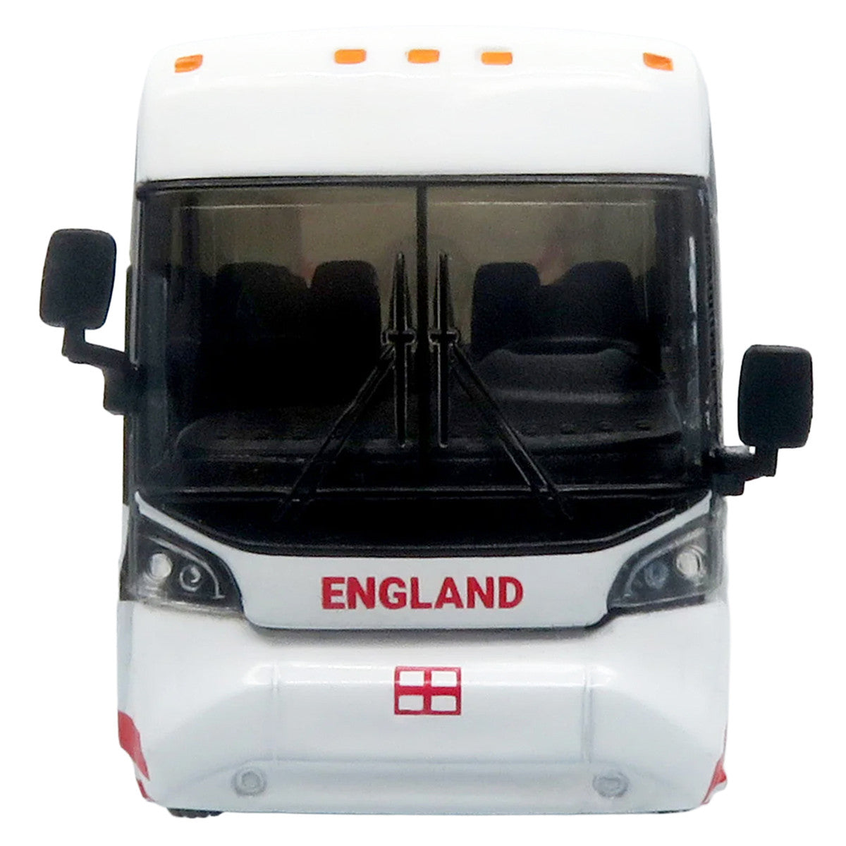 MCI D4520 Coach Bus "England National Football Team" White with Graphics "International Federation of the Global Game" Series Limited Edition to 504 pieces Worldwide 1/87 (HO) Diecast Model by Iconic Replicas by Iconic Replicas