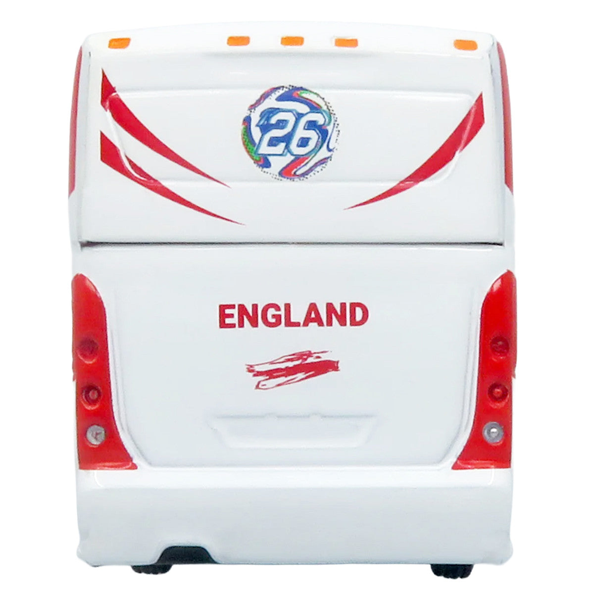MCI D4520 Coach Bus "England National Football Team" White with Graphics "International Federation of the Global Game" Series Limited Edition to 504 pieces Worldwide 1/87 (HO) Diecast Model by Iconic Replicas by Iconic Replicas