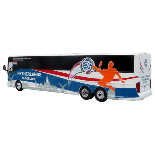 Van Hool CX-45 Coach Bus "Netherlands National Football Team" White with Graphics "International Federation of the Global Game" Series Limited Edition to 504 pieces Worldwide 1/87 (HO) Diecast Model by Iconic Replicas by Iconic Replicas