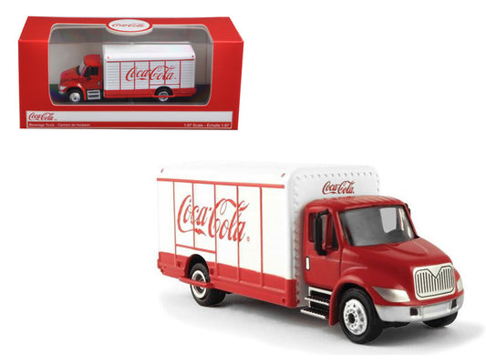 "Coca-Cola" Beverage Truck Red and White 1/87 Diecast Model by Motorcity Classics by Motorcity Classics