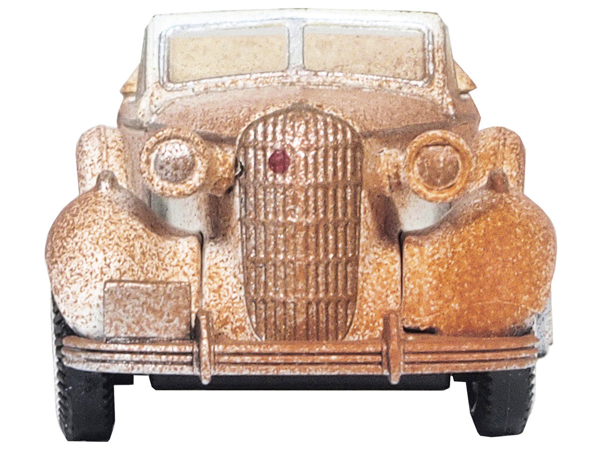 1936 Buick Special Convertible Coupe Beige (Rusted) "Junkyard Project" 1/87 (HO) Scale Diecast Model Car by Oxford Diecast by Oxford Diecast