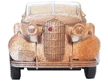 1936 Buick Special Convertible Coupe Beige (Rusted) "Junkyard Project" 1/87 (HO) Scale Diecast Model Car by Oxford Diecast by Oxford Diecast
