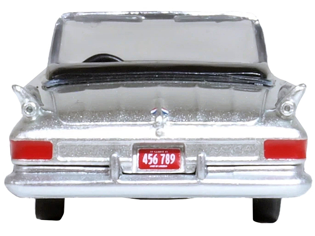 1961 Chrysler 300G Convertible Sheffield Silver Metallic 1/87 (HO) Scale Diecast Model Car by Oxford Diecast by Oxford Diecast