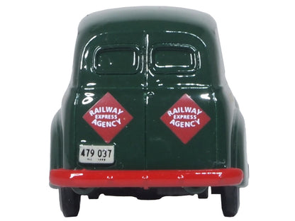 1950 Chevrolet Panel Van "Railway Express Agency" Dark Green 1/87 (HO) Scale Diecast Model Car by Oxford Diecast by Oxford Diecast