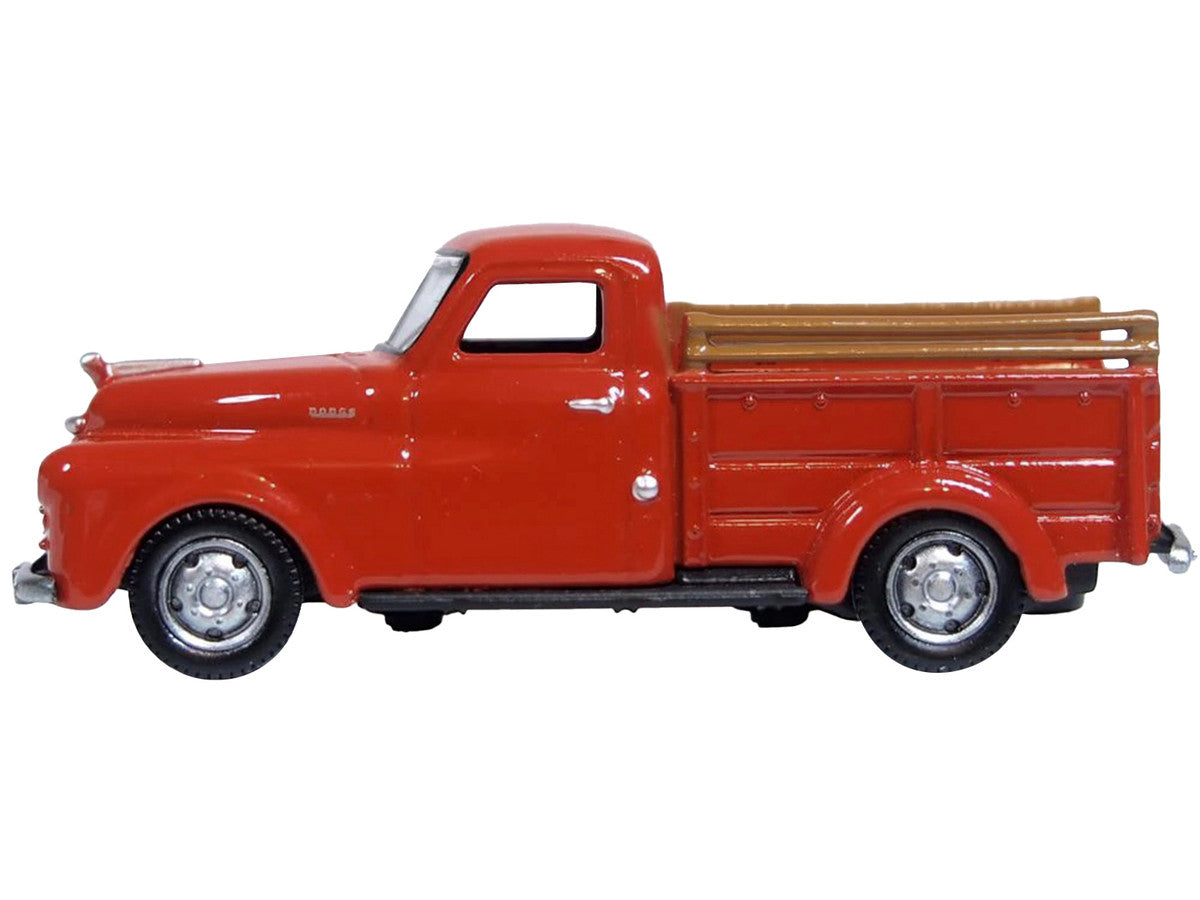 1948 Dodge B-1B Pickup Truck Red 1/87 (HO) Scale Diecast Model Car by Oxford Diecast by Oxford Diecast