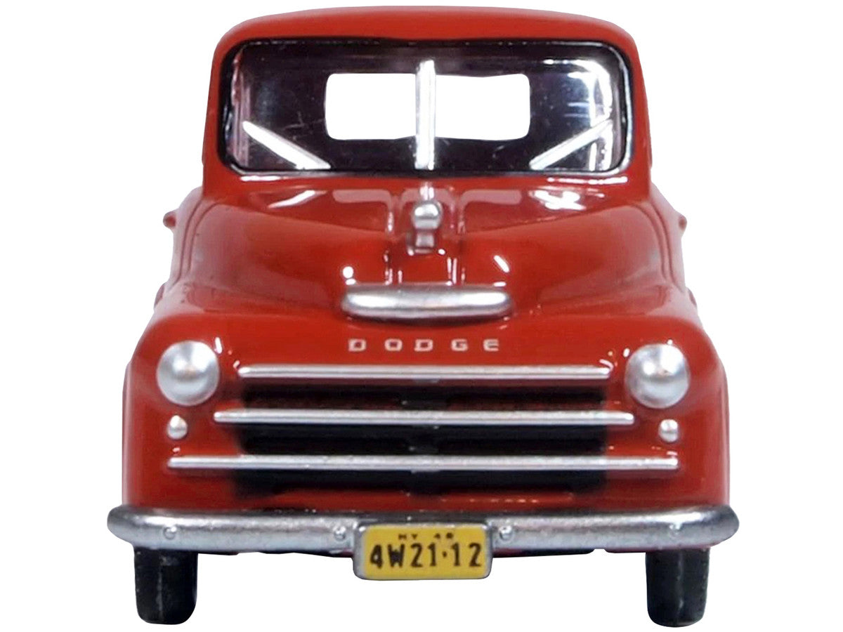 1948 Dodge B-1B Pickup Truck Red 1/87 (HO) Scale Diecast Model Car by Oxford Diecast by Oxford Diecast