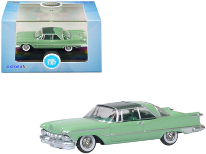1959 Chrysler Imperial Crown 2 Door Hardtop Highland Green and Ballad Green 1/87 (HO) Scale Diecast Model Car by Oxford Diecast by Oxford Diecast