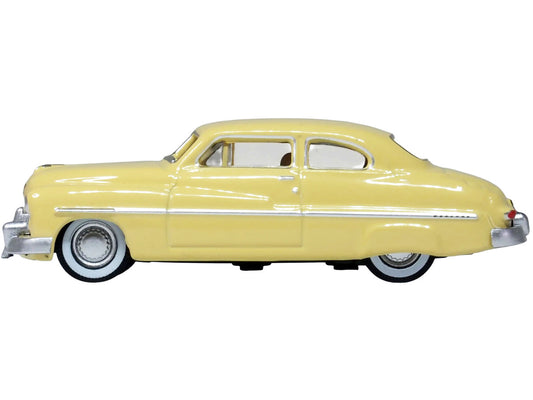 1949 Mercury 8 Coupe Calabash Yellow 1/87 (HO) Scale Diecast Model Car by Oxford Diecast by Oxford Diecast