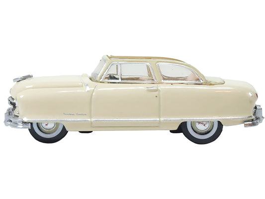 1950 Nash Rambler Custom Landau Convertible (Open) Champagne Ivory 1/87 (HO) Scale Diecast Model Car by Oxford Diecast by Oxford Diecast