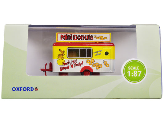 Mobile Food Trailer "Mini Donuts" 1/87 (HO) Scale Diecast Model by Oxford Diecast by Oxford Diecast