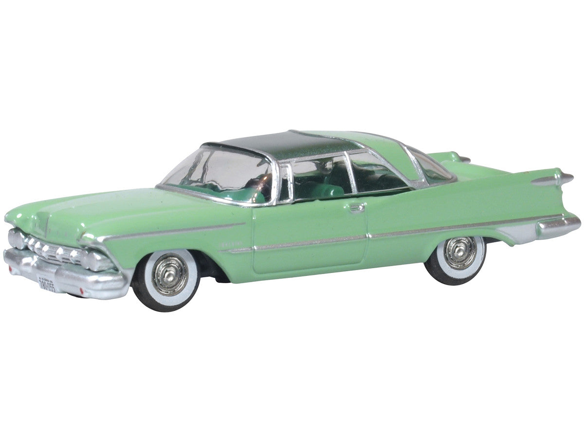 1959 Chrysler Imperial Crown 2 Door Hardtop Highland Green and Ballad Green 1/87 (HO) Scale Diecast Model Car by Oxford Diecast by Oxford Diecast
