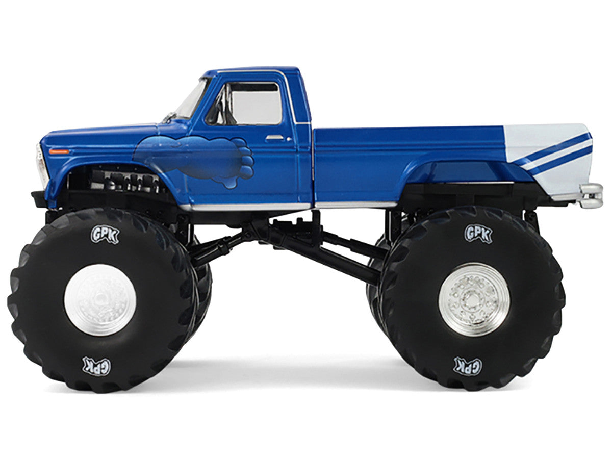 1976 Ford F-250 Monster Truck "Garbage Pail Kids 40th Anniversary - Buck Truck" Blue Metallic with Graphics "Kings of Crunch" Series 1/43 Diecast Model Car by Greenlight by Greenlight