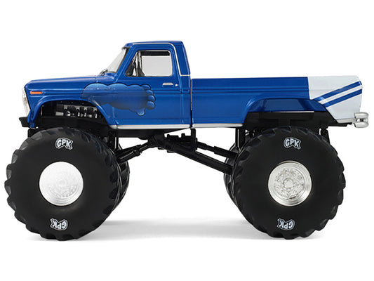 1976 Ford F-250 Monster Truck "Garbage Pail Kids 40th Anniversary - Buck Truck" Blue Metallic with Graphics "Kings of Crunch" Series 1/43 Diecast Model Car by Greenlight by Greenlight