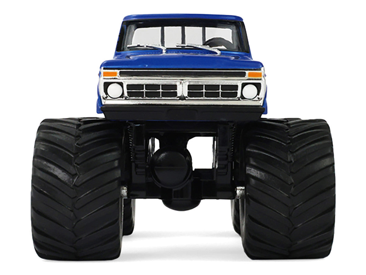1976 Ford F-250 Monster Truck "Garbage Pail Kids 40th Anniversary - Buck Truck" Blue Metallic with Graphics "Kings of Crunch" Series 1/43 Diecast Model Car by Greenlight by Greenlight