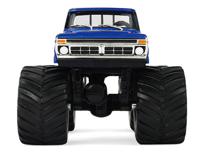 1976 Ford F-250 Monster Truck "Garbage Pail Kids 40th Anniversary - Buck Truck" Blue Metallic with Graphics "Kings of Crunch" Series 1/43 Diecast Model Car by Greenlight by Greenlight