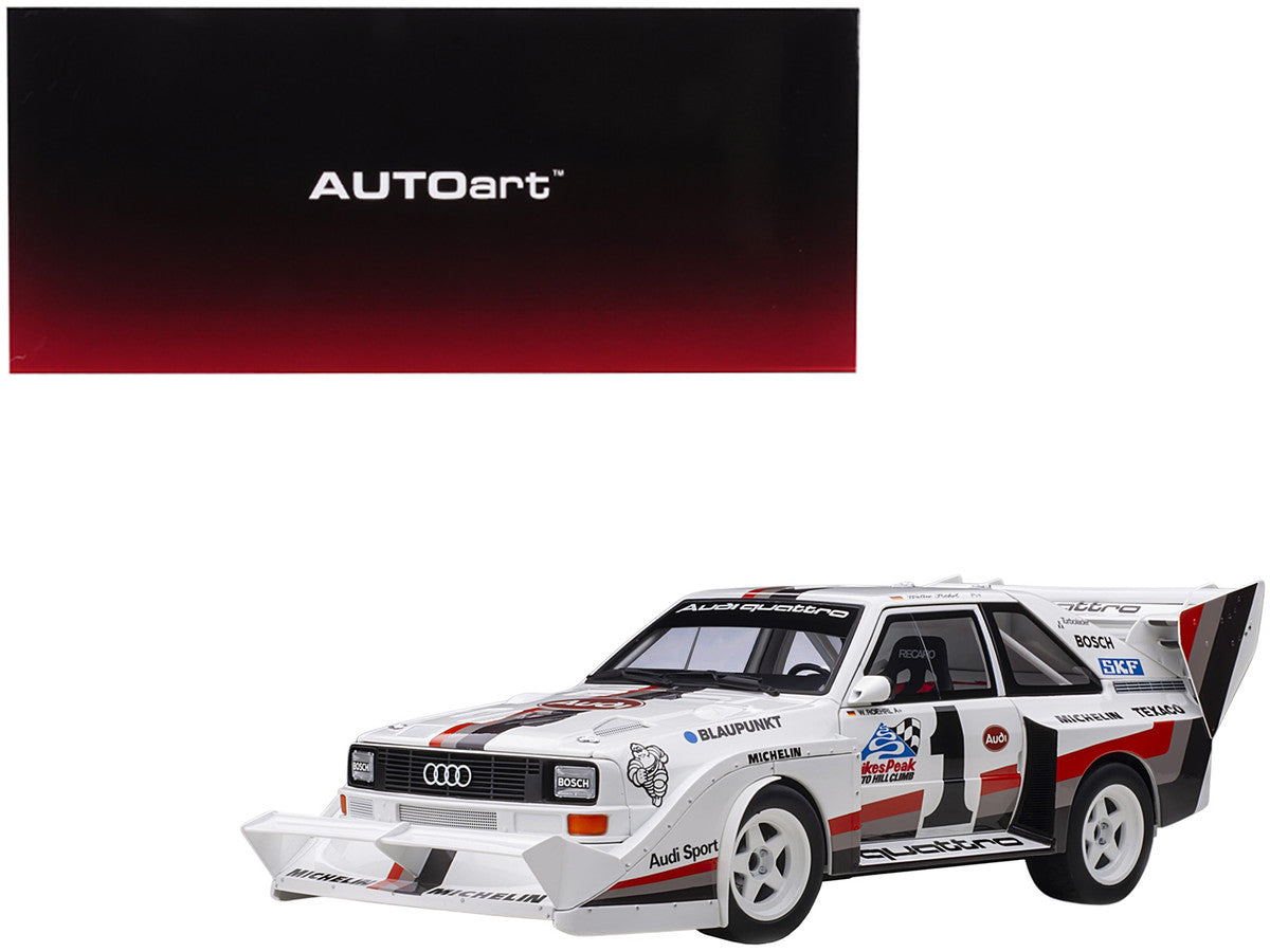Audi Quattro S1 #1 Walter Roehrl Winner Pikes Peak (1987) 1/18 Model Car by Autoart by Autoart