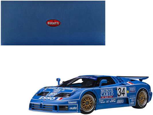 Bugatti EB110 #34 Alain Cudini - Eric Helary - Jean-Christophe Boullion 24 Hours of Le Mans (1994) 1/18 Model Car by Autoart by Autoart
