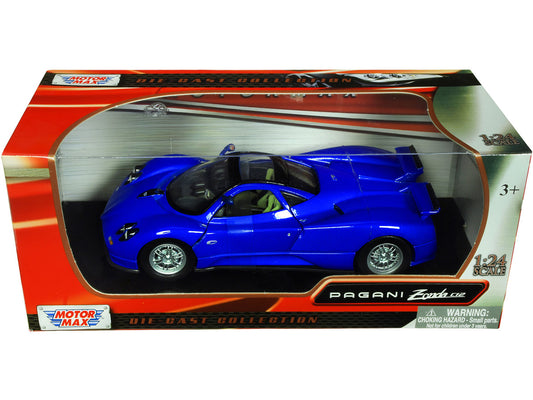 Pagani Zonda C12 Blue 1/24 Diecast Car Model by Motormax by Motormax