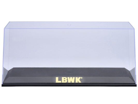 Collectible Display Show Case with Black Plastic Base and Gold "LBWK" Logo for 1/18-1/24 Scale Model Cars by Autoart by Autoart