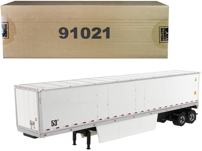 53' Dry Cargo Van Trailer White "Transport Series" 1/50 Diecast Model by Diecast Masters by Diecast Masters