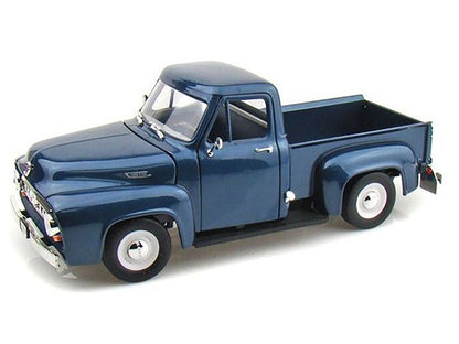 1953 Ford F-100 Pickup Dark Blue 1/18 Diecast Model Car by Road Signature by Road Signature